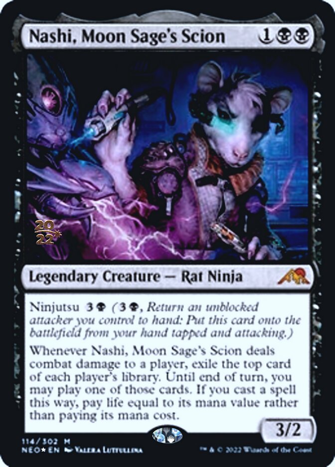 Nashi, Moon Sage's Scion [Kamigawa: Neon Dynasty Prerelease Promos] | Webway Games