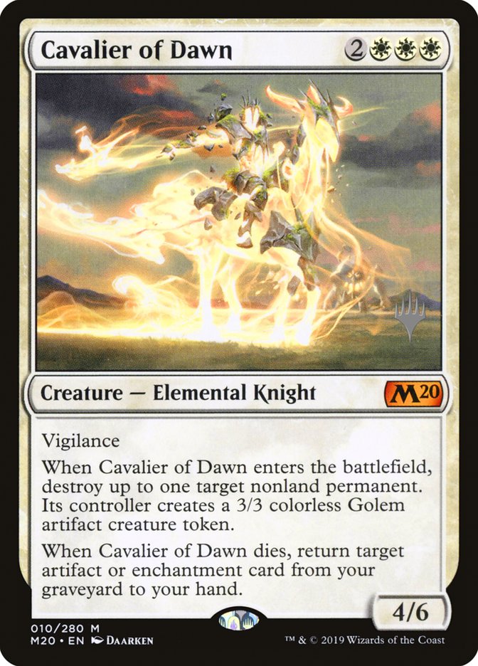 Cavalier of Dawn (Promo Pack) [Core Set 2020 Promos] | Webway Games