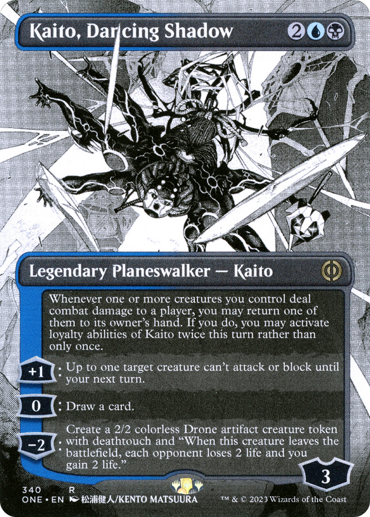 Kaito, Dancing Shadow (Borderless Manga) [Phyrexia: All Will Be One] | Webway Games