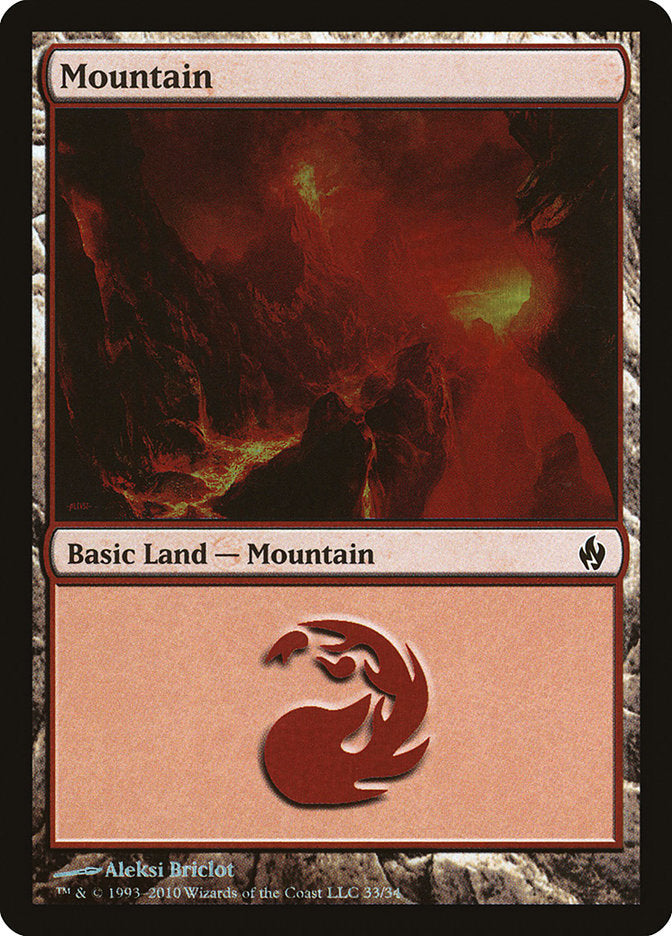 Mountain (33) [Premium Deck Series: Fire and Lightning] | Webway Games