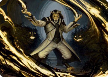 Leonin Lightscribe Art Card [Strixhaven: School of Mages Art Series] | Webway Games