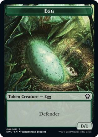 Snake // Egg Double-sided Token [Dominaria United Commander Tokens] | Webway Games