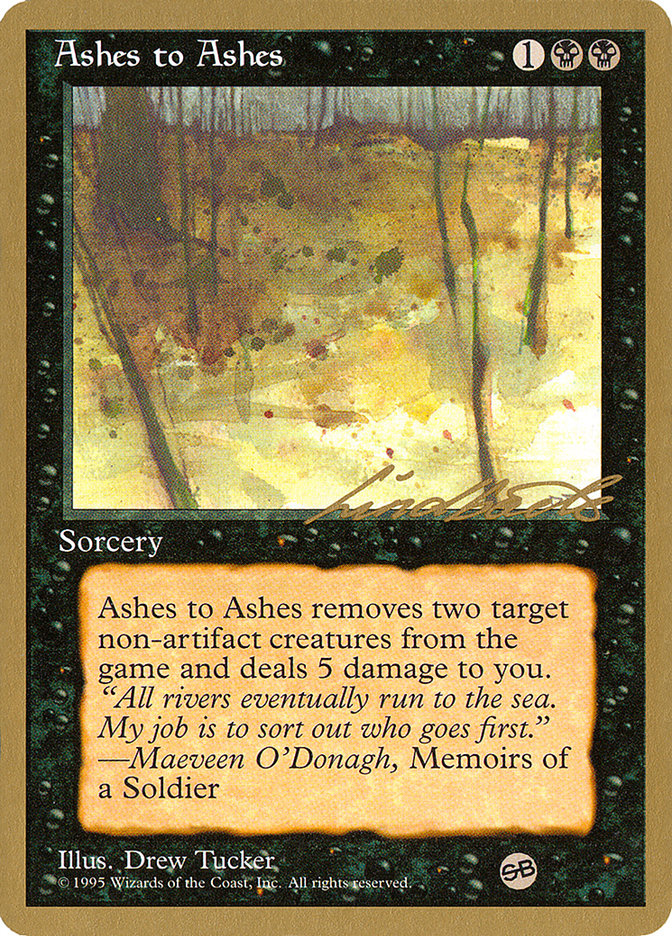 Ashes to Ashes (Leon Lindback) (SB) [Pro Tour Collector Set] | Webway Games