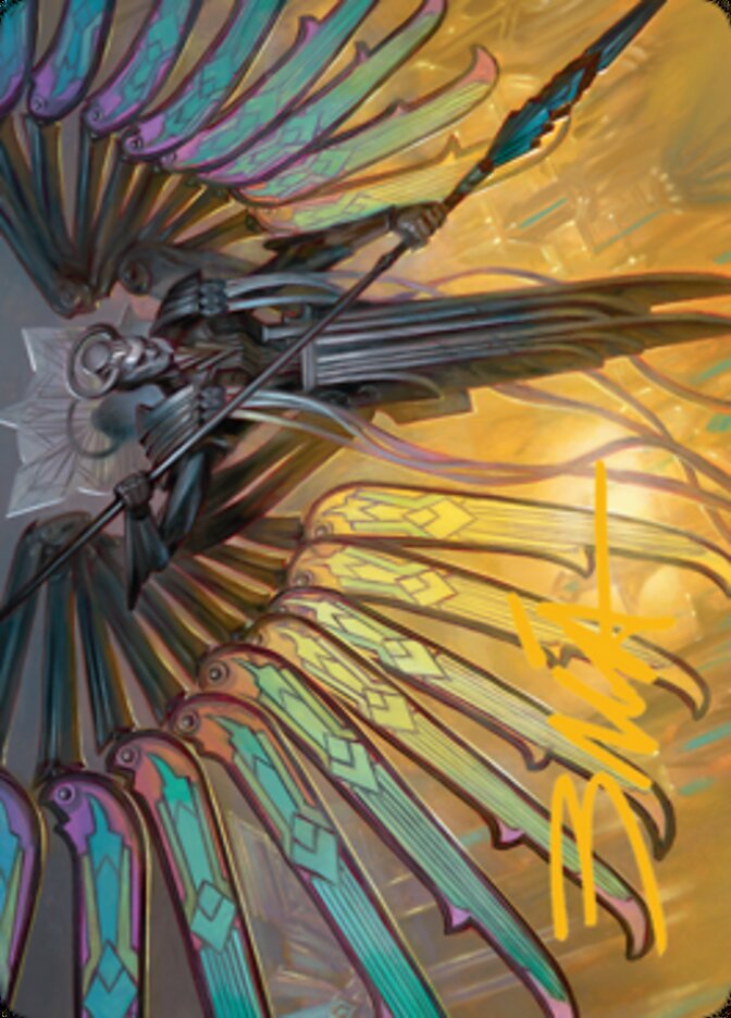 Paragon of Modernity Art Card (Gold-Stamped Signature) [Streets of New Capenna Art Series] | Webway Games