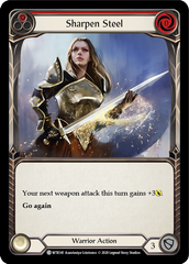 Sharpen Steel (Red) [U-WTR141] (Welcome to Rathe Unlimited)  Unlimited Rainbow Foil | Webway Games