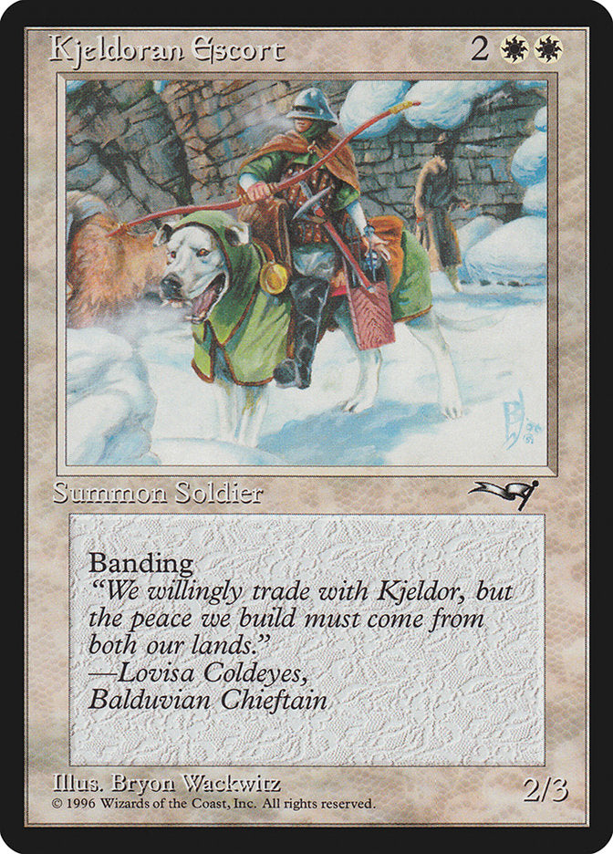 Kjeldoran Escort (Wall Background) [Alliances] | Webway Games