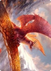 Goldspan Dragon Art Card [Kaldheim: Art Series] | Webway Games