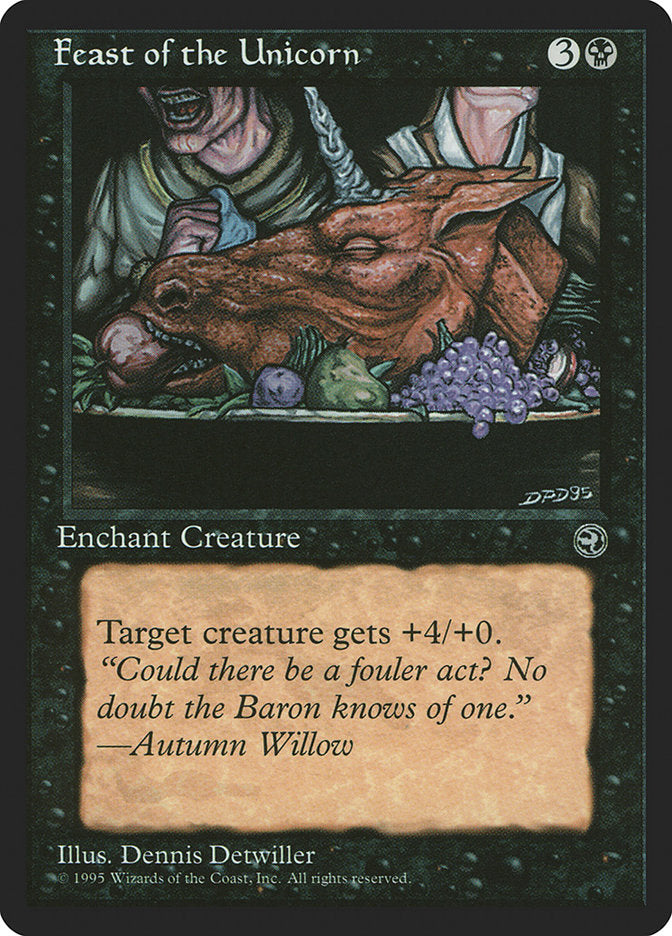 Feast of the Unicorn (Autumn Willow Flavor Text) [Homelands] | Webway Games
