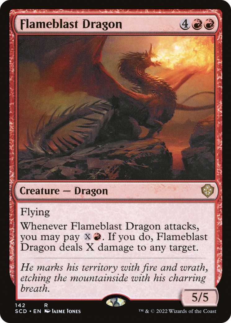 Flameblast Dragon [Starter Commander Decks] | Webway Games