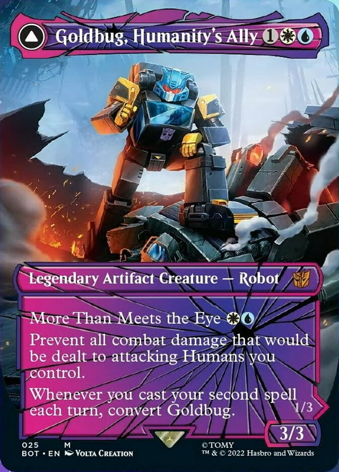 Goldbug, Humanity's Ally // Goldbug, Scrappy Scout (Shattered Glass) [Universes Beyond: Transformers] | Webway Games