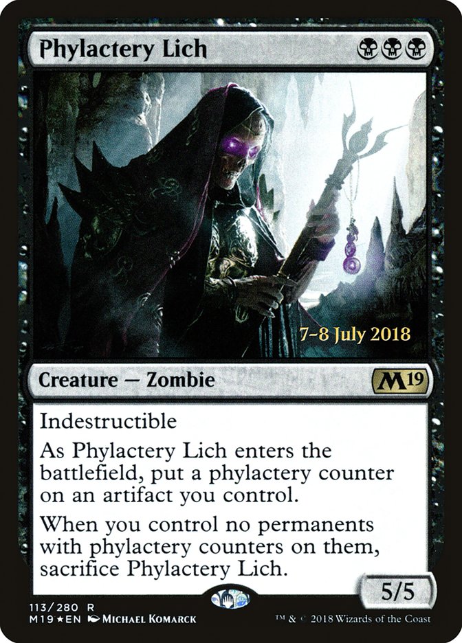 Phylactery Lich  (Prerelease) [Core Set 2019 Prerelease Promos] | Webway Games