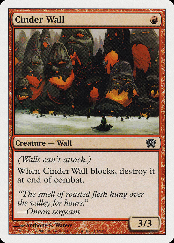 Cinder Wall [Eighth Edition] | Webway Games