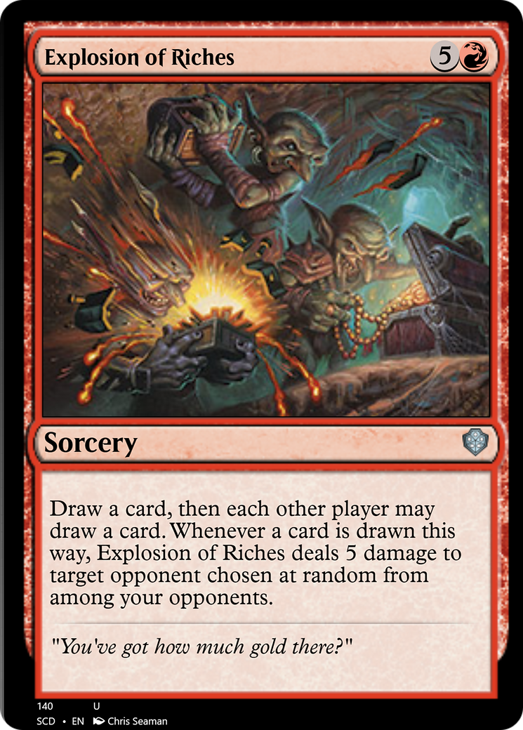 Explosion of Riches [Starter Commander Decks] | Webway Games