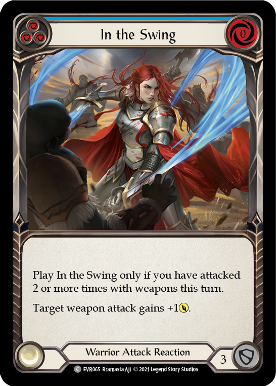 In the Swing (Blue) [EVR065] (Everfest)  1st Edition Rainbow Foil | Webway Games