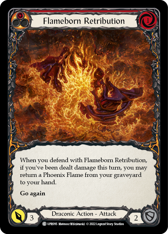 Flameborn Retribution [UPR095] (Uprising)  Rainbow Foil | Webway Games