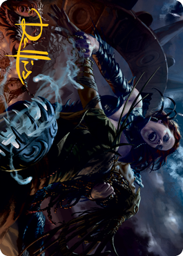 Olivia's Midnight Ambush Art Card (Gold-Stamped Signature) [Innistrad: Midnight Hunt Art Series] | Webway Games