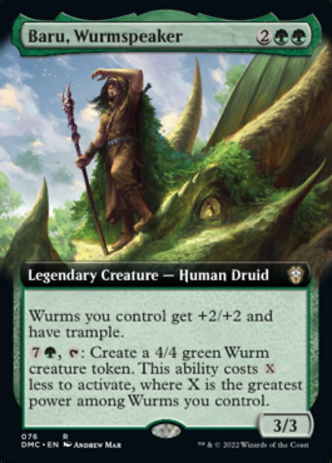 Baru, Wurmspeaker (Extended Art) [Dominaria United Commander] | Webway Games