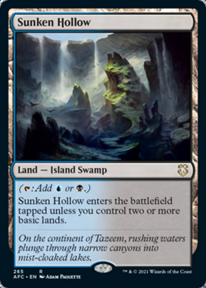 Sunken Hollow [Dungeons & Dragons: Adventures in the Forgotten Realms Commander] | Webway Games