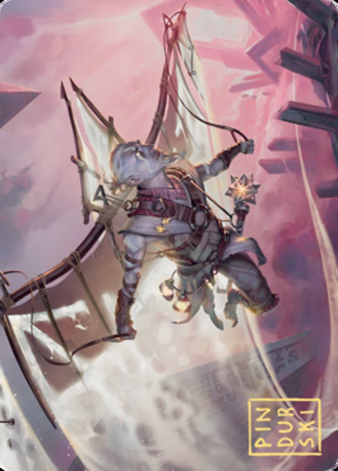 Kitesail Cleric Art Card (Gold-Stamped Signature) [Zendikar Rising Art Series] | Webway Games