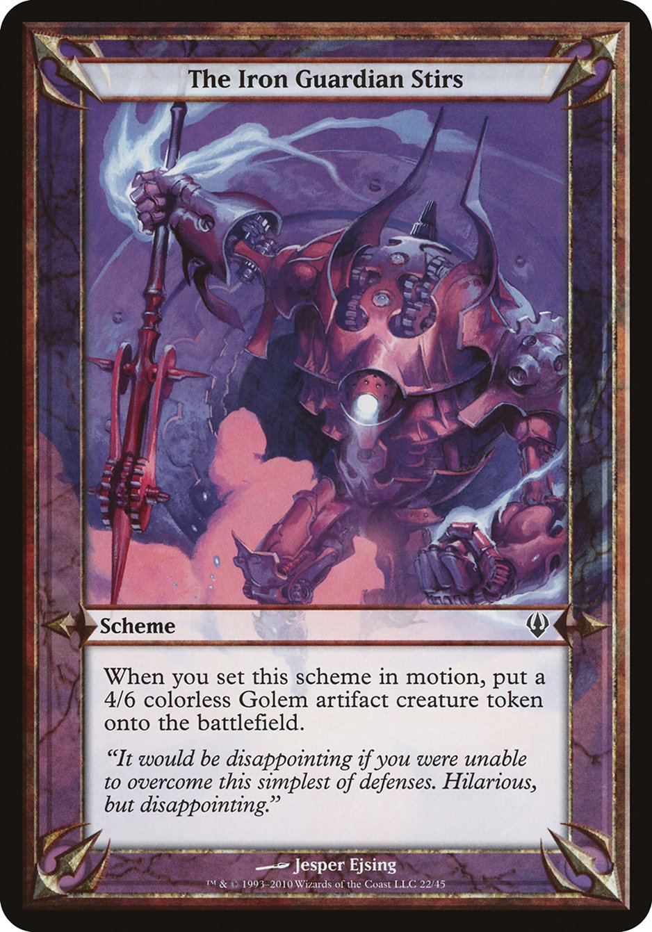 The Iron Guardian Stirs [Archenemy Schemes] | Webway Games