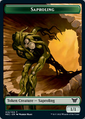 Saproling // Spirit (002) Double-sided Token [Kamigawa: Neon Dynasty Commander Tokens] | Webway Games