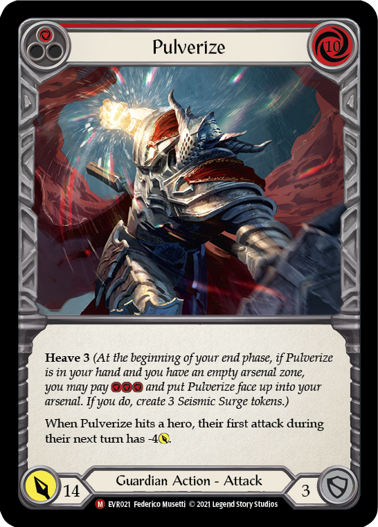 Pulverize [EVR021] (Everfest)  1st Edition Rainbow Foil | Webway Games
