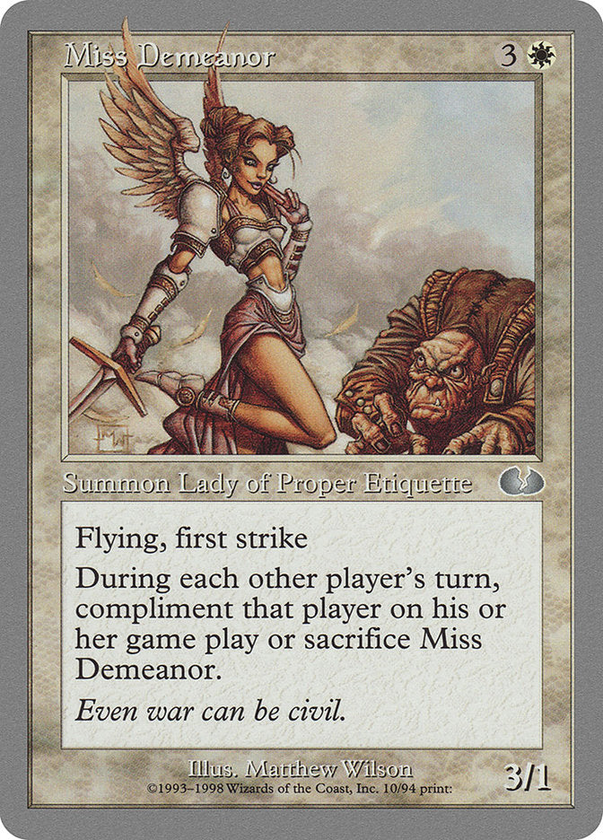 Miss Demeanor [Unglued] | Webway Games