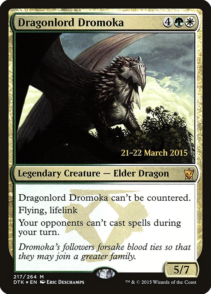 Dragonlord Dromoka  (Prerelease) [Dragons of Tarkir Prerelease Promos] | Webway Games