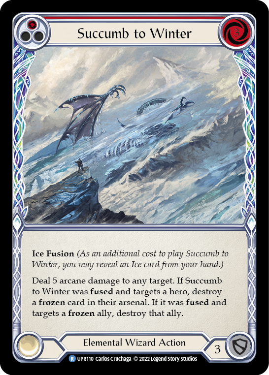 Succumb to Winter (Red) [UPR110] (Uprising) | Webway Games
