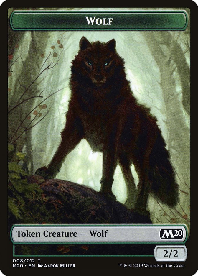 Wolf Token [Core Set 2020 Tokens] | Webway Games
