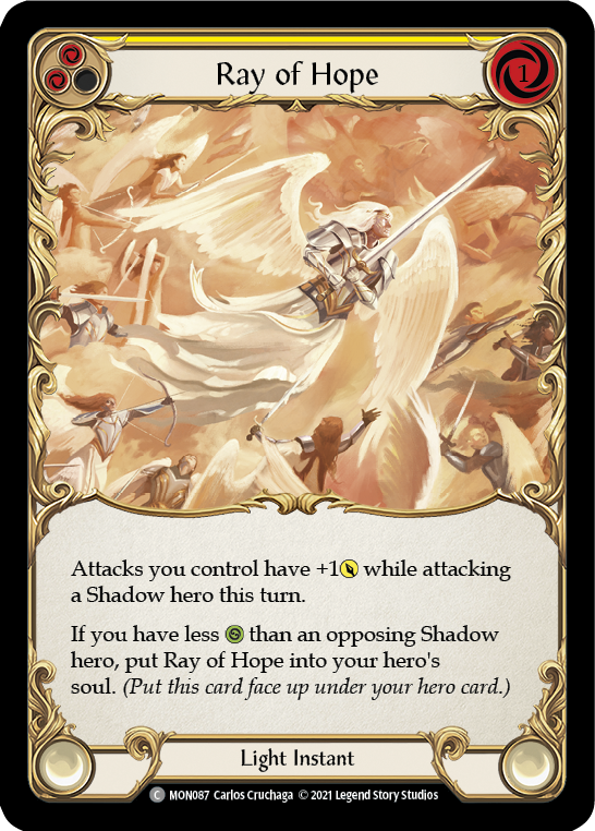 Ray of Hope (Rainbow Foil) [MON087-RF] 1st Edition Rainbow Foil | Webway Games