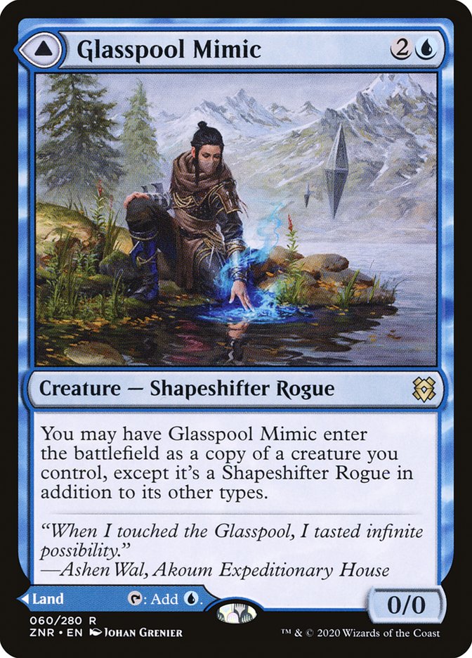 Glasspool Mimic // Glasspool Shore [Zendikar Rising] | Webway Games