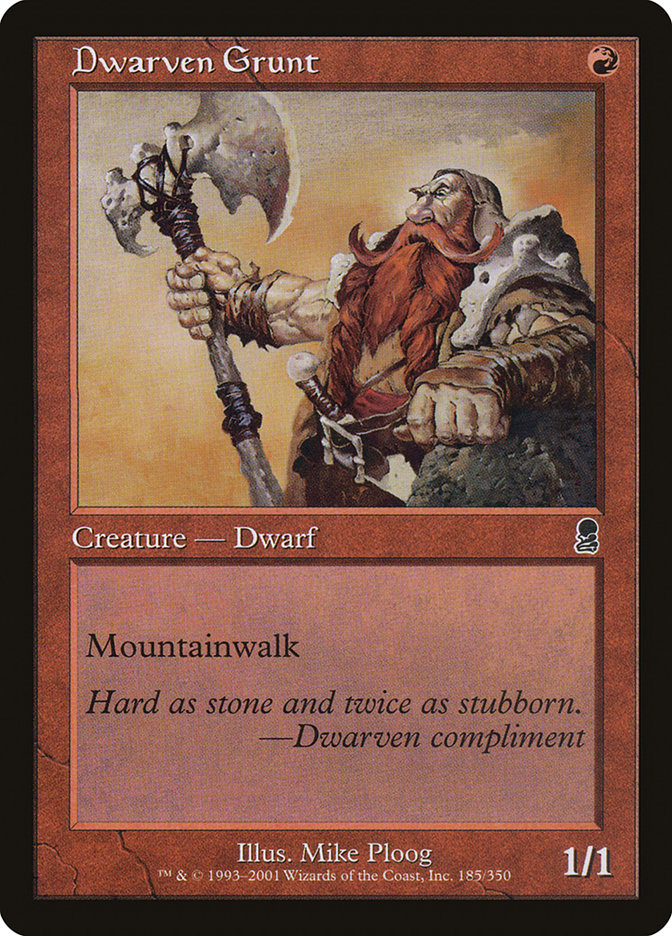 Dwarven Grunt [Odyssey] | Webway Games