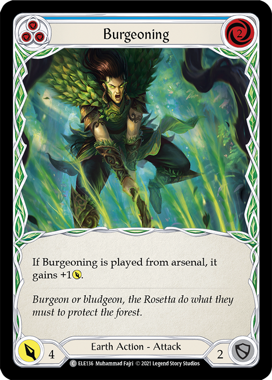 Burgeoning (Blue) [ELE136] (Tales of Aria)  1st Edition Normal | Webway Games