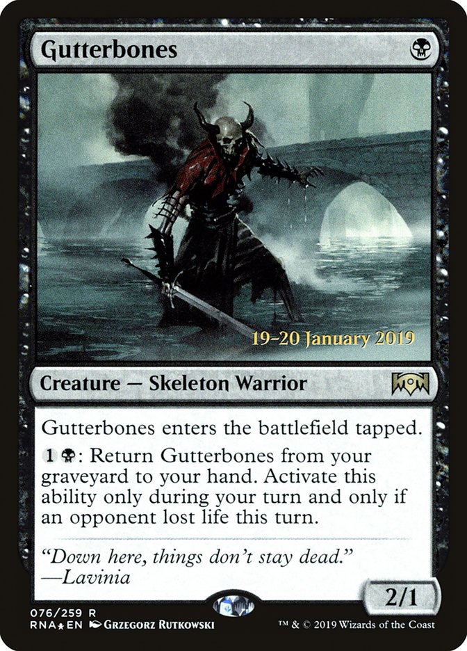 Gutterbones [Ravnica Allegiance Prerelease Promos] | Webway Games