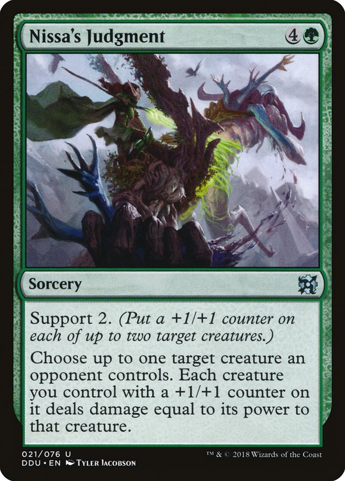 Nissa's Judgment [Duel Decks: Elves vs. Inventors] | Webway Games