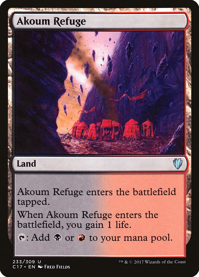Akoum Refuge [Commander 2017] | Webway Games