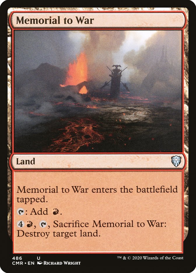 Memorial to War [Commander Legends] | Webway Games