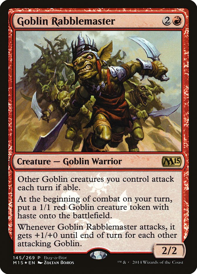 Goblin Rabblemaster (Buy-A-Box) [Magic 2015 Promos] | Webway Games