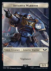 Astartes Warrior // Robot Double-sided Token (Surge Foil) [Universes Beyond: Warhammer 40,000 Tokens] | Webway Games