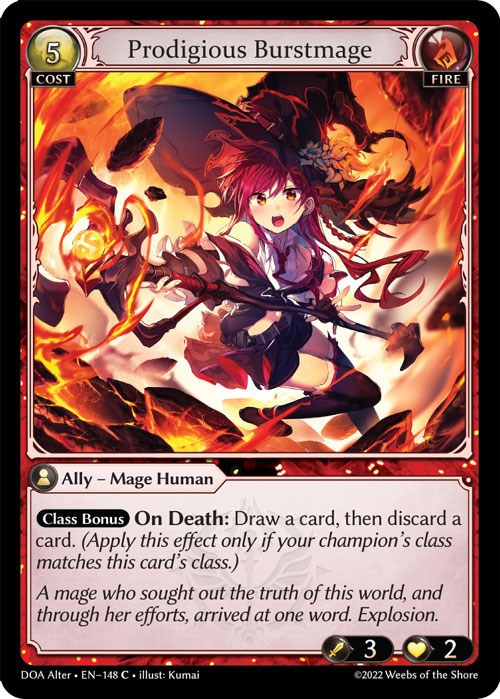 Prodigious Burstmage (148) [Dawn of Ashes: Alter Edition] | Webway Games