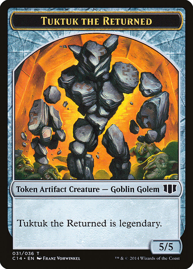 Daretti, Scrap Savant Emblem // Tuktuk the Returned Double-sided Token [Commander 2014 Tokens] | Webway Games