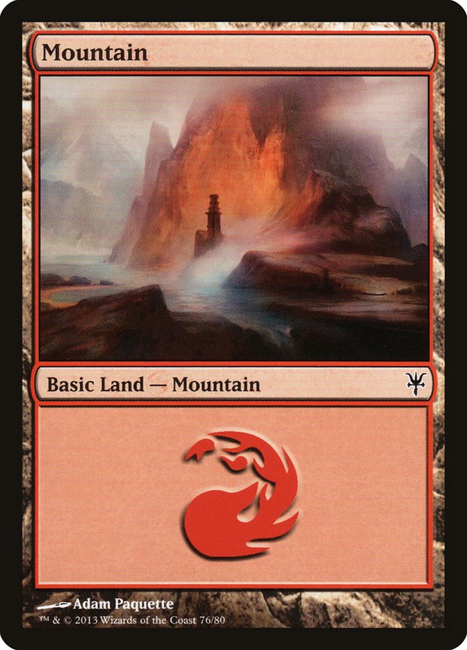 Mountain (76) [Duel Decks: Sorin vs. Tibalt] | Webway Games