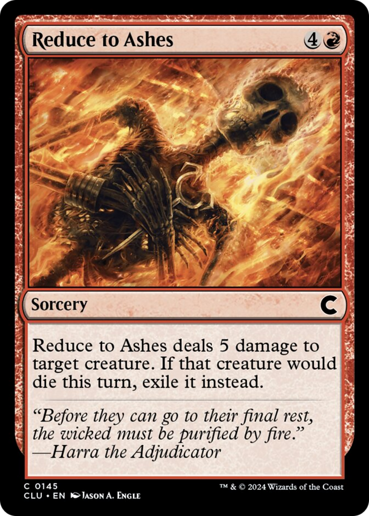 Reduce to Ashes [Ravnica: Clue Edition] | Webway Games