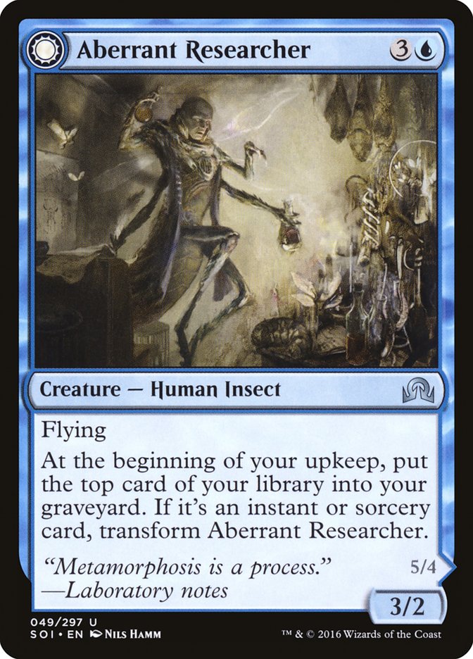 Aberrant Researcher // Perfected Form [Shadows over Innistrad] | Webway Games