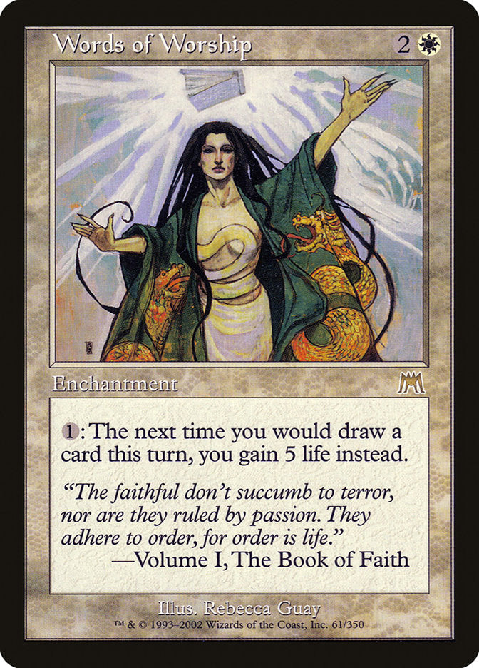 Words of Worship [Onslaught] | Webway Games