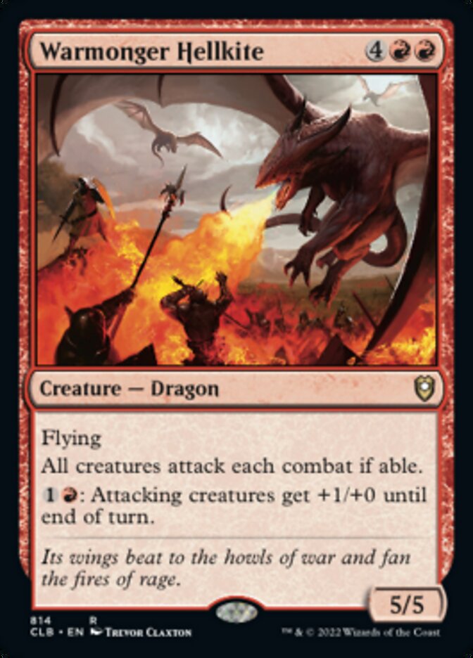 Warmonger Hellkite [Commander Legends: Battle for Baldur's Gate] | Webway Games