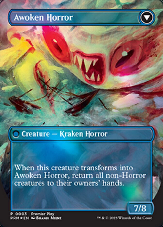 Thing in the Ice // Awoken Horror (Borderless Alternate Art) [Regional Championship Qualifiers 2023] | Webway Games