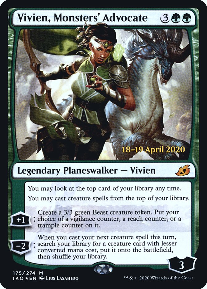 Vivien, Monsters' Advocate  [Ikoria: Lair of Behemoths Prerelease Promos] | Webway Games