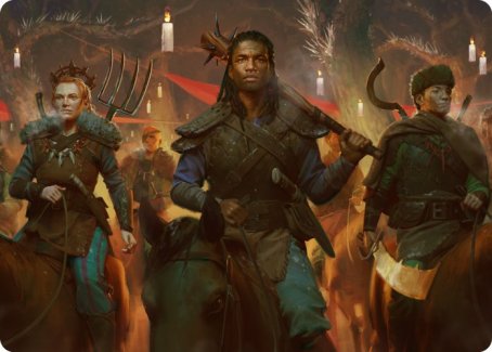 Candlelit Cavalry Art Card [Innistrad: Midnight Hunt Art Series] | Webway Games